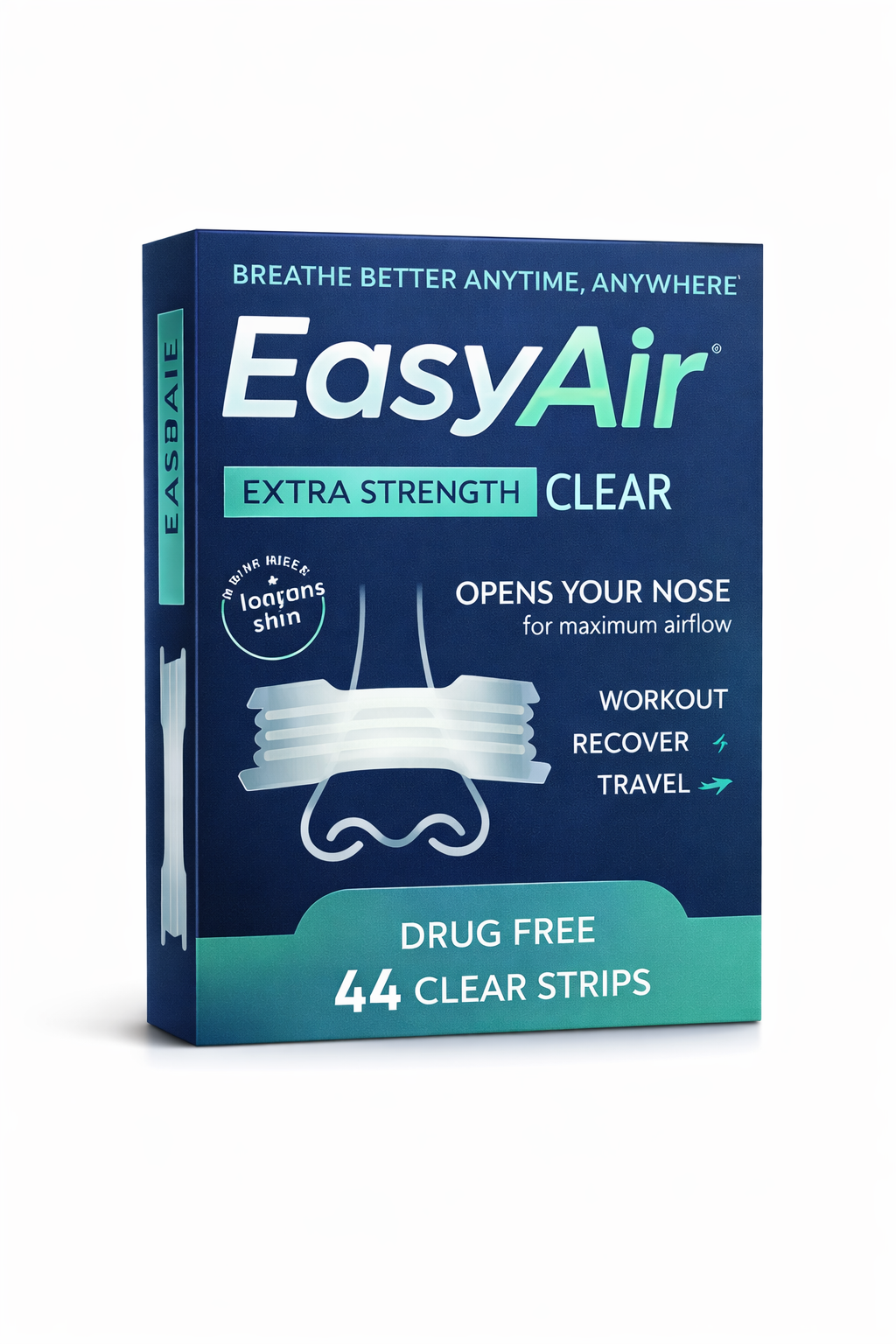EasyAir Magnetic Nasal Strips - 44 Pack